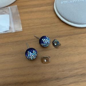 Hillberg and Berk 12mm brand new earrings. Sparkle balls.